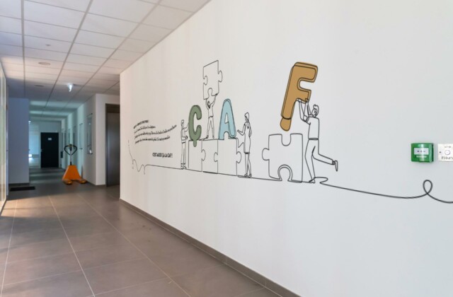 CAF du Var — Signalétique et habillage mural