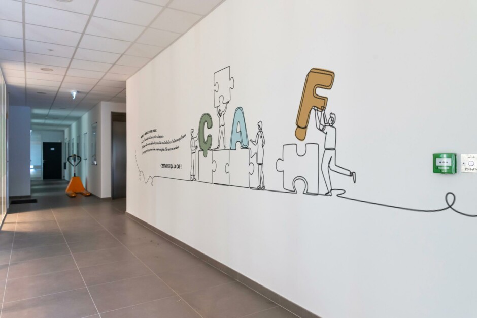 CAF du Var — Signalétique et habillage mural